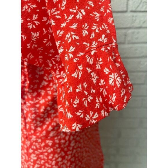 Loft Faux Wrap Floral Print Skort Romper Dress Size S - Picture 9 of 14